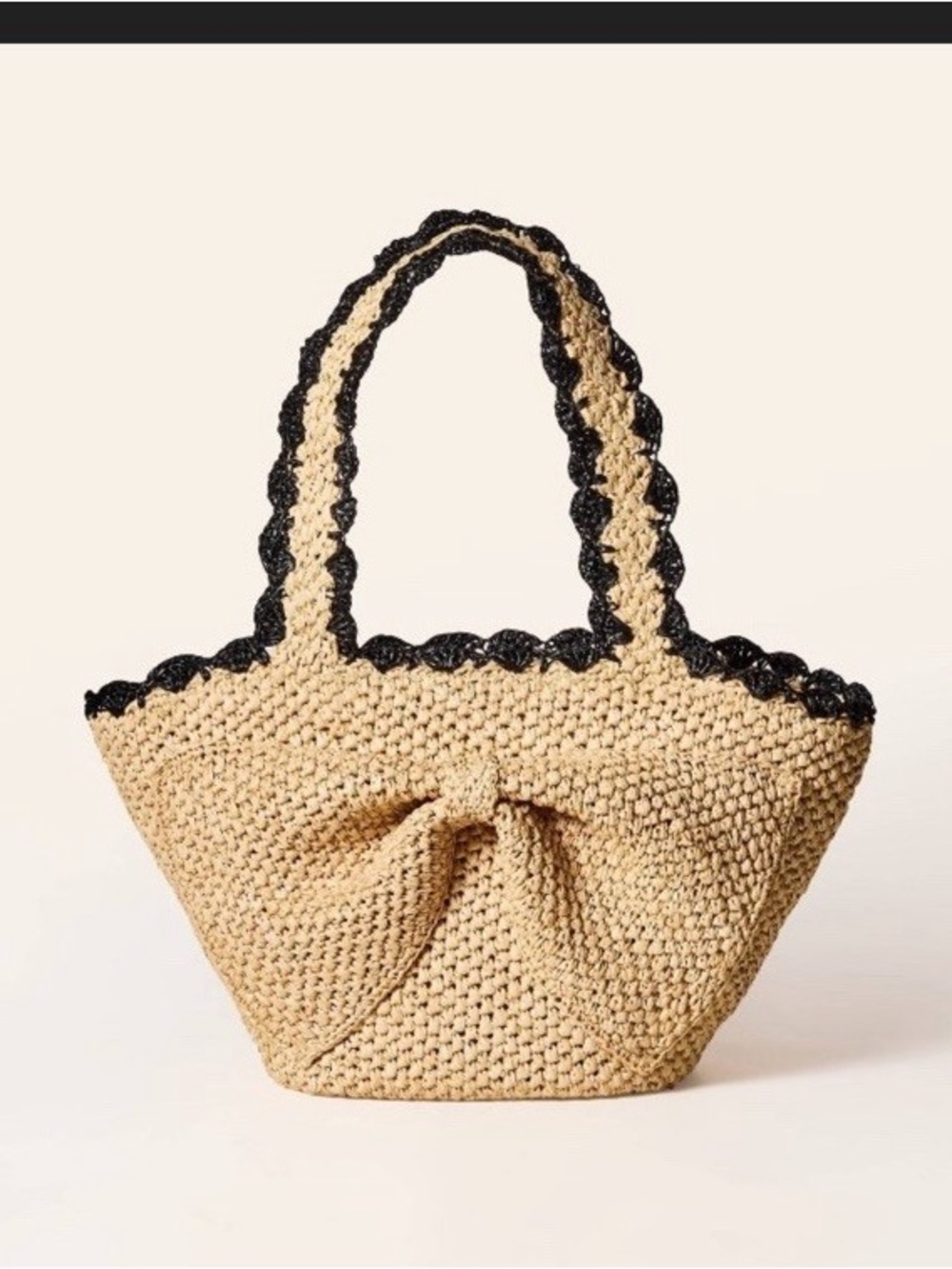 Kate spade x target raffia bow bag